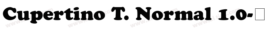 Cupertino T. Normal 1.0字体转换
